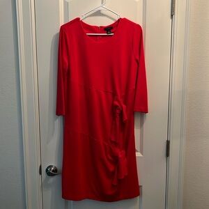 Halogen Red Tie Front Knit dress
